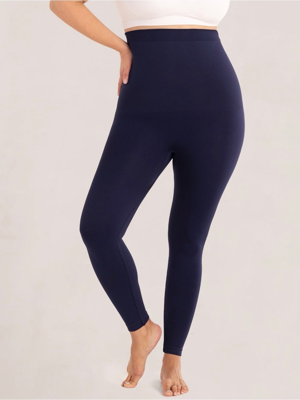 Empetua by Shapermint High Waisted Shaping Leggings Navy Blue Size 2XL - Picture 16 of 16
